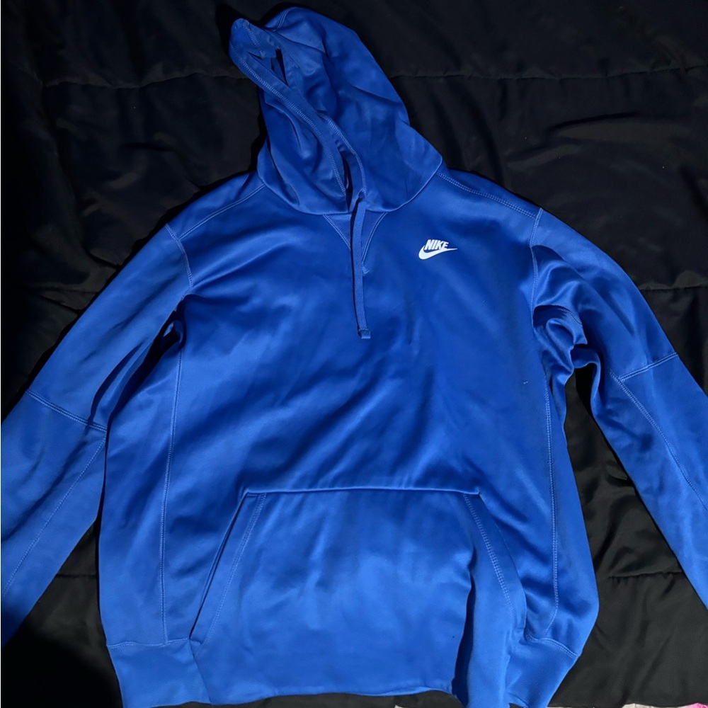 Blue Nike hoodie size medium